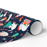 Christmas Tree Cats Wrapping Paper