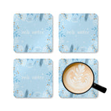 Icy Sprigs Cork Coaster Set