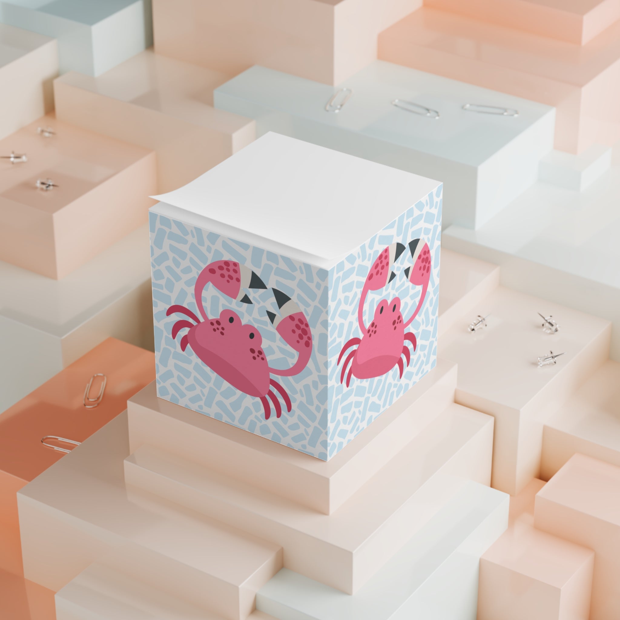 Crabby Chic Note Cube