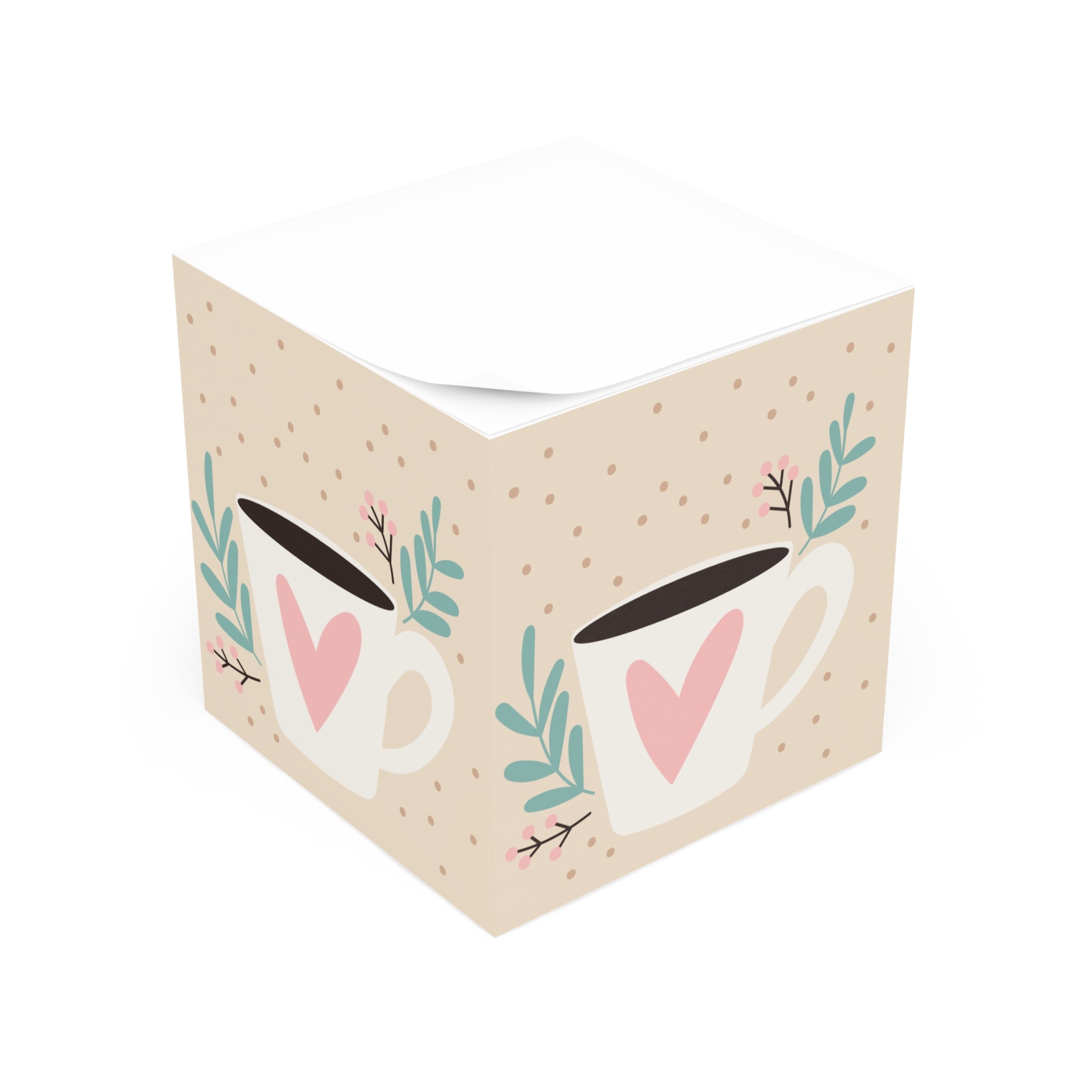 Coffee Chic Note Cube
