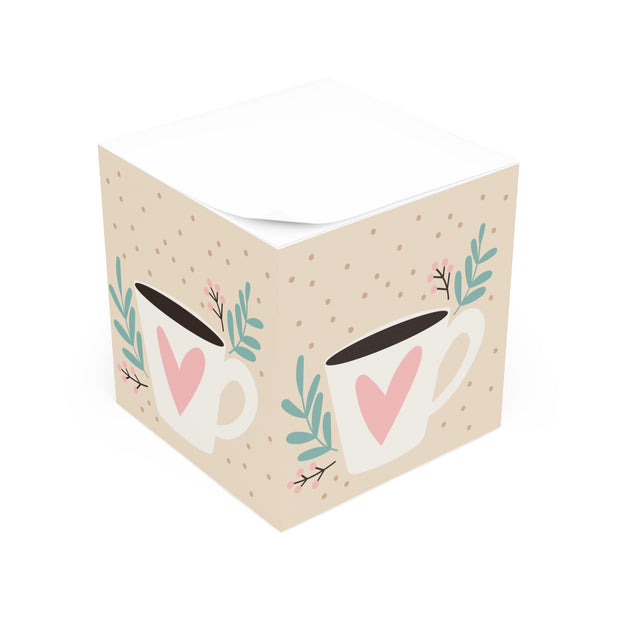 Coffee Chic Note Cube