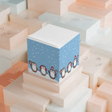 Playful Penguins Note Cube