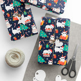 Christmas Tree Cats Wrapping Paper