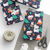 Christmas Tree Cats Wrapping Paper