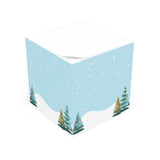 Jolly Pines Note Cube