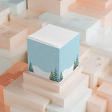 Jolly Pines Note Cube