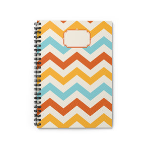 Fall Chevron Spiral Notebook