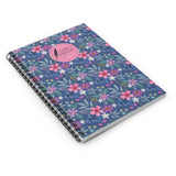 Floral Logo Spiral Notebook- Lined