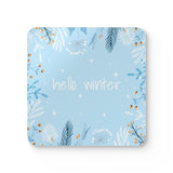 Icy Sprigs Cork Coaster Set