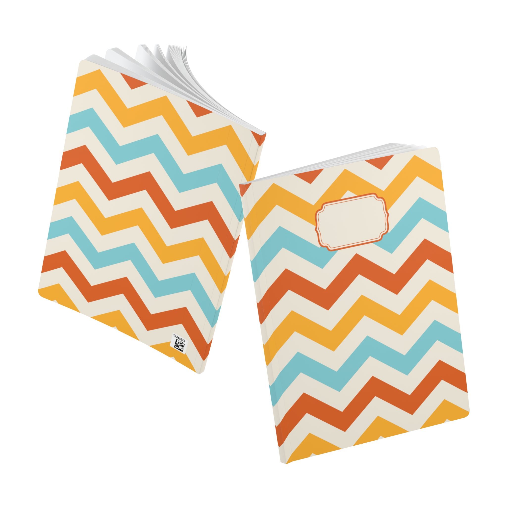 Fall Chevron Softcover Journal