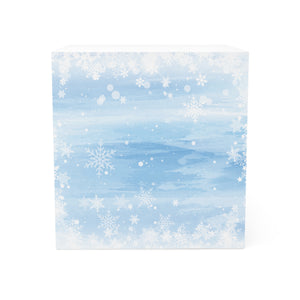 Frosted Flurries Note Cube