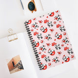Panda Love Notes Spiral Notebook