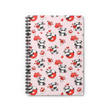 Panda Love Notes Spiral Notebook