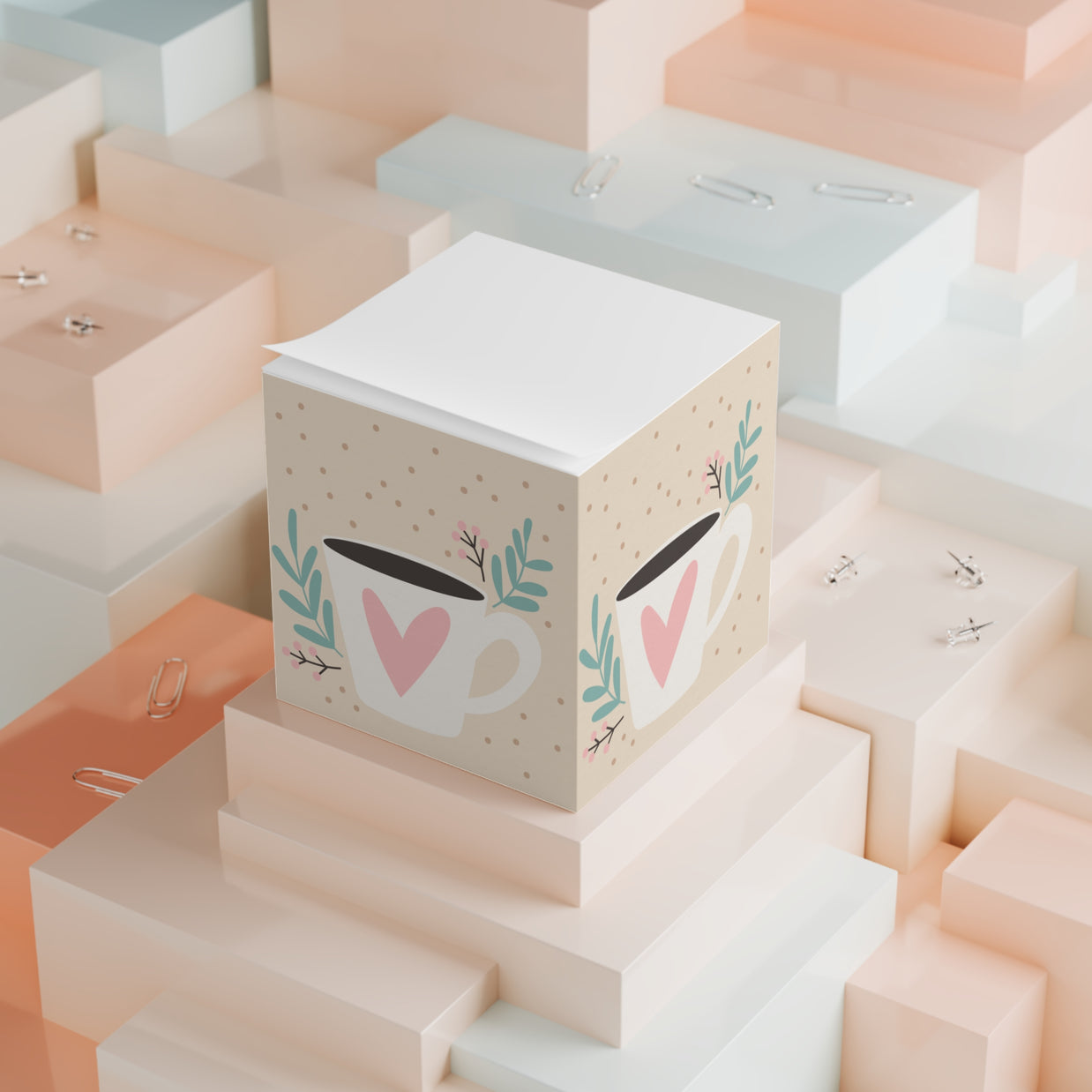Coffee Chic Note Cube