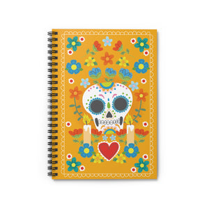 Skull Blooms Spiral Notebook