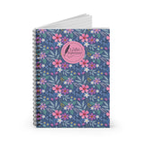 Floral Logo Spiral Notebook- Lined