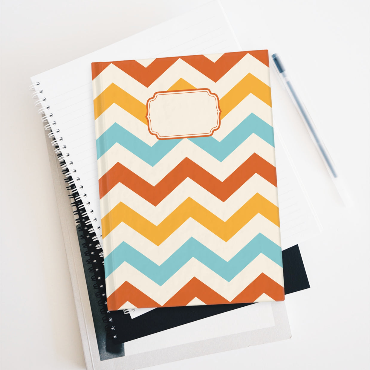 Fall Chevron Hard Cover Journal