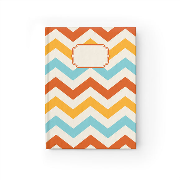 Fall Chevron Hard Cover Journal- Blank