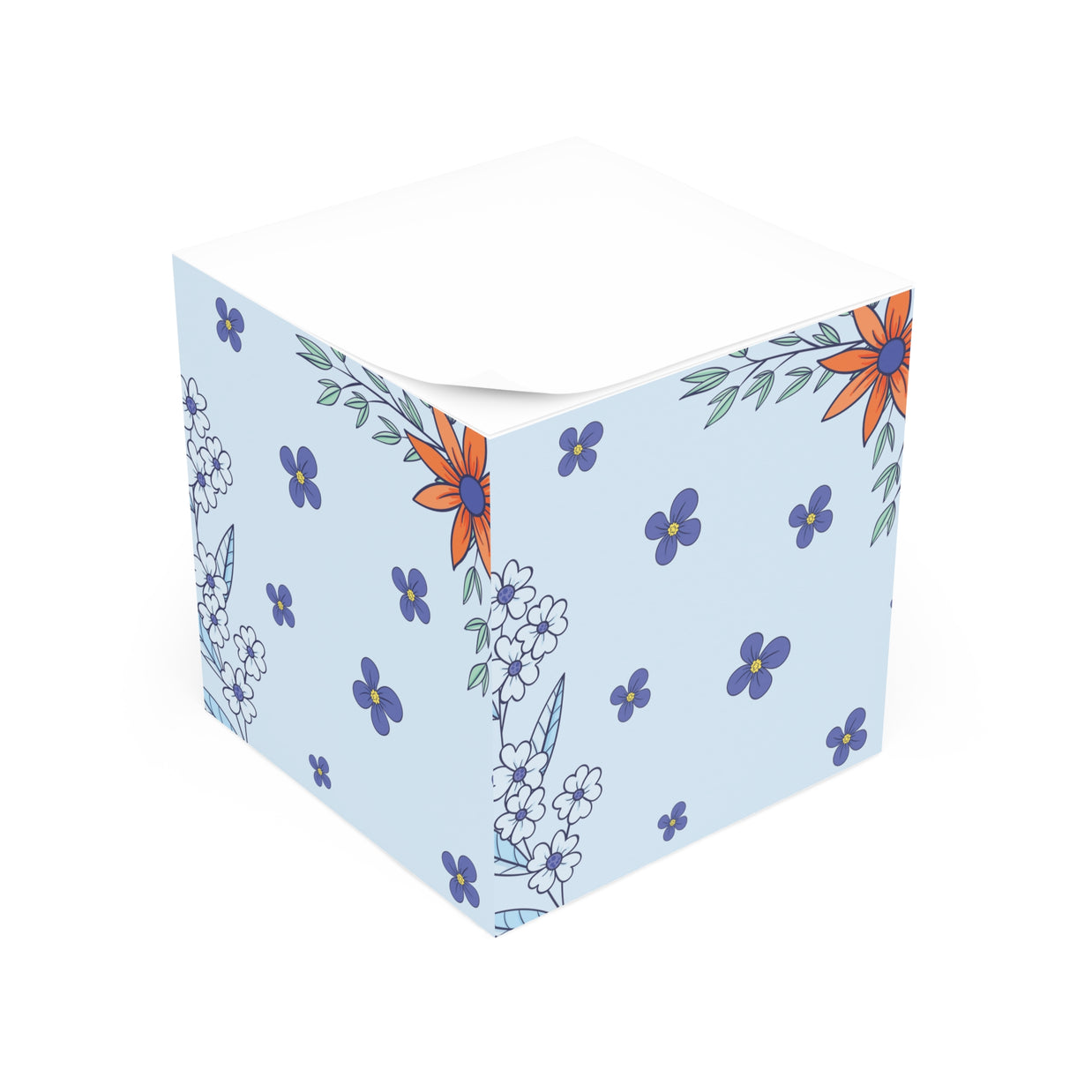 Summer Time Blues Note Cube