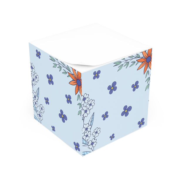 Summer Time Blues Note Cube