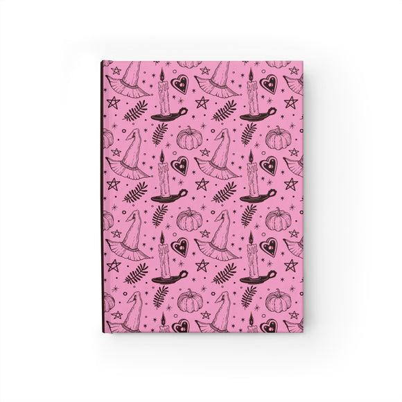Hexes and Hearts Hardcover Journal- Ruled