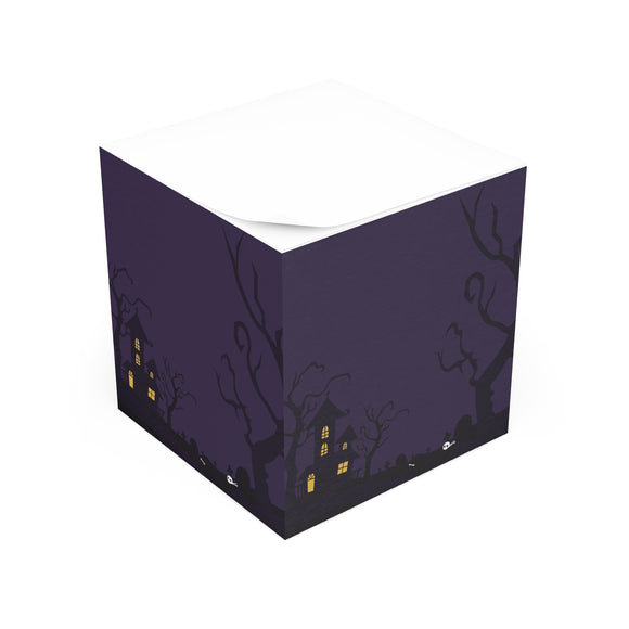 Haunted Graveyard Sticky Note Cube