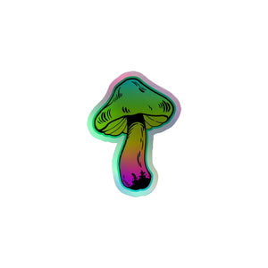 Holographic Mushroom 3 Sticker
