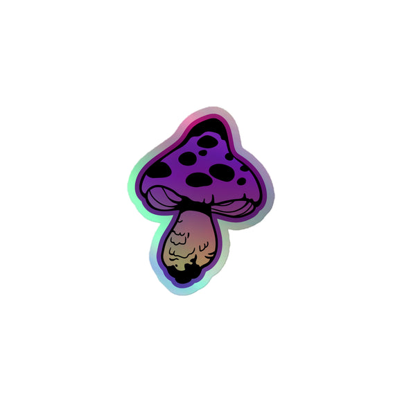 Holographic Mushroom 5 Sticker