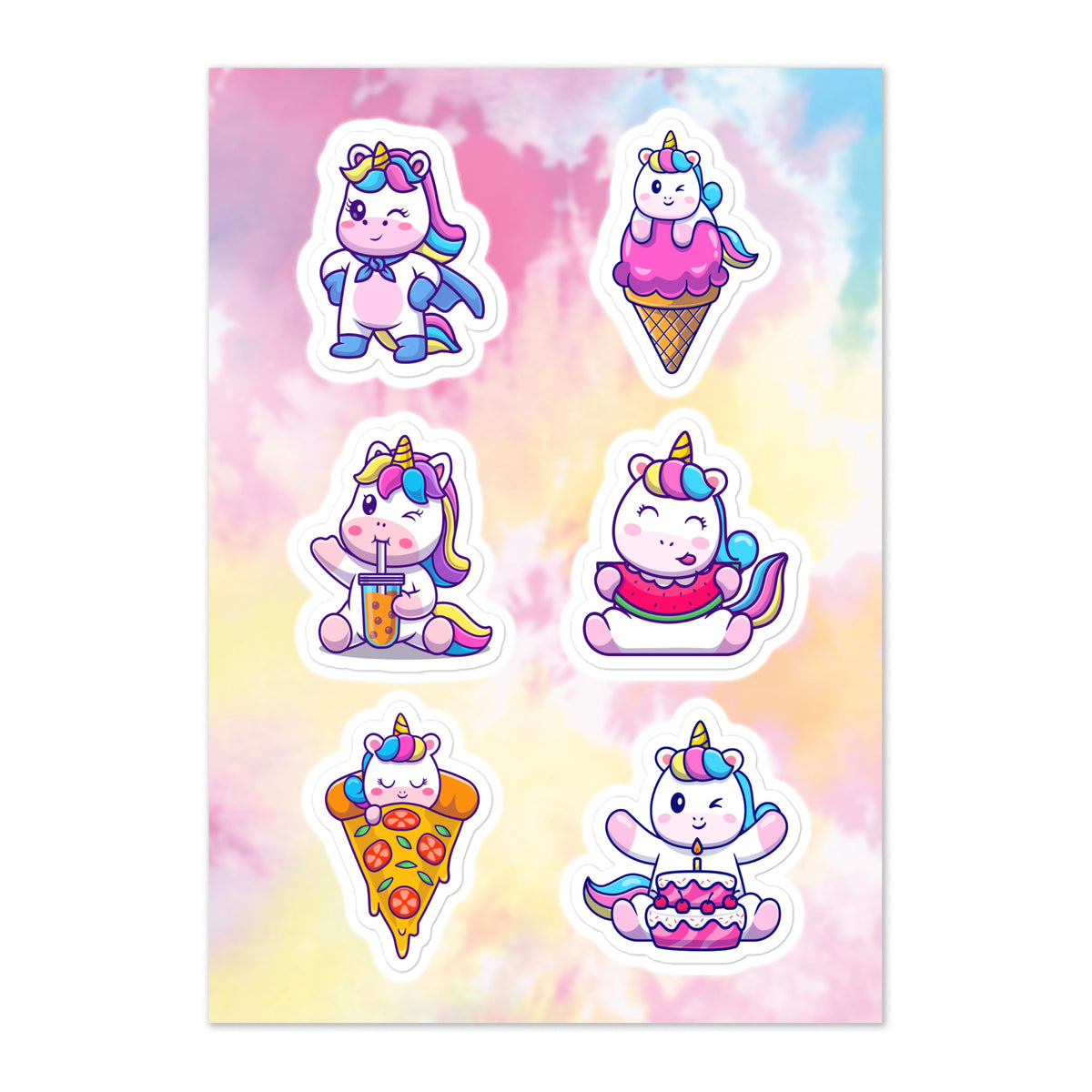Snackicorns Sticker Sheet