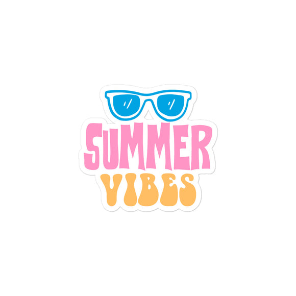 Summer Vibes Kiss Cut Sticker