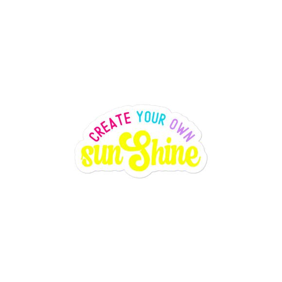 Create Your Own Sunshine Kiss Cut Sticker