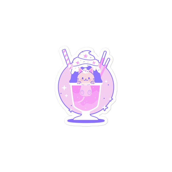 Kitty Shake Kiss Cut Sticker