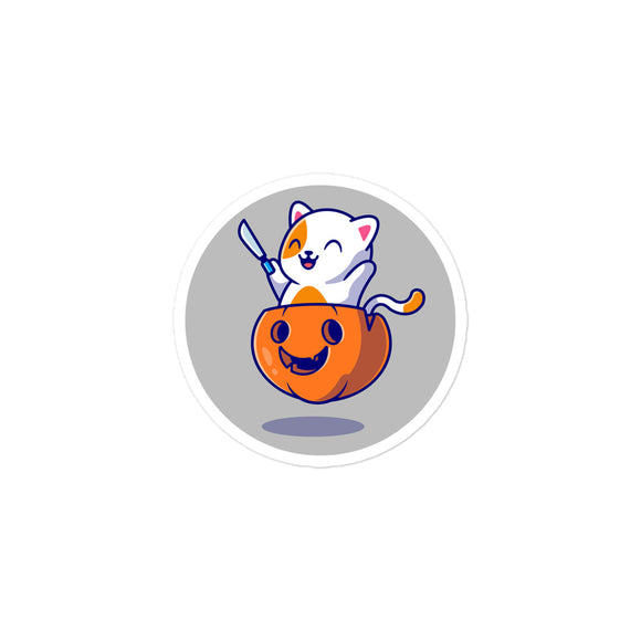 Halloween Terror Kiss Cut Sticker