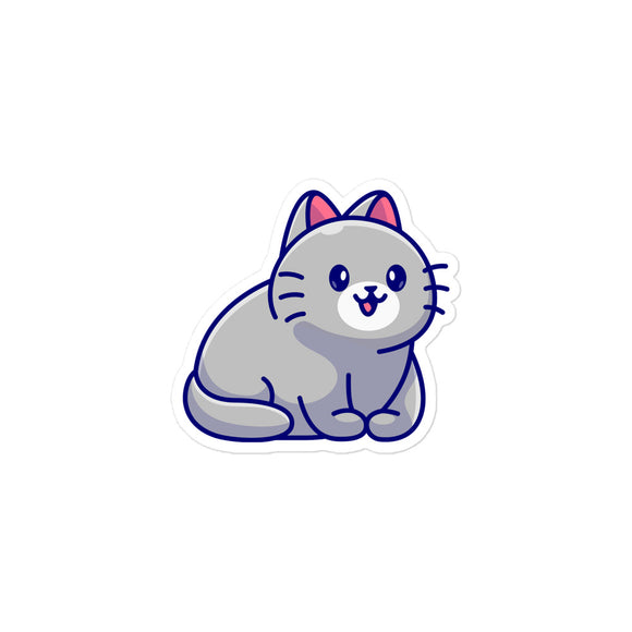 Chonky Cat Kiss Cut Sticker