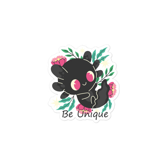 Be Unique Axolotl Kiss Cut Sticker