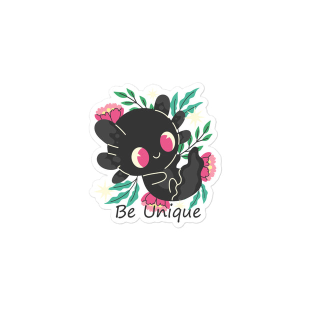 Be Unique Axolotl Kiss Cut Sticker