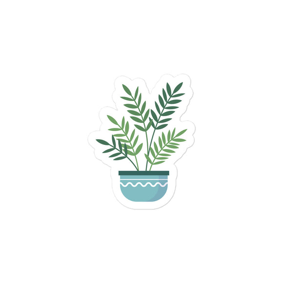 Potted Plant 4 Kiss Cut Sticker