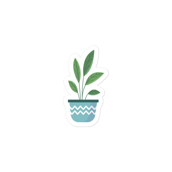 Potted Plant 2 Kiss Cut Sticker
