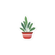 Potted Plant 1 Kiss Cut Sticker