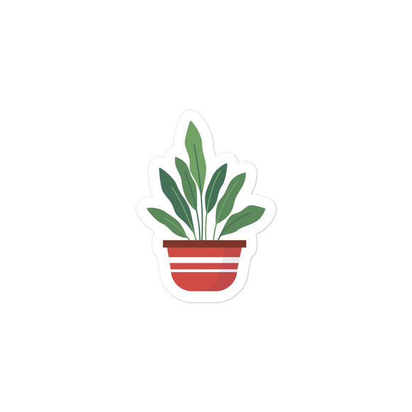 Potted Plant 1 Kiss Cut Sticker