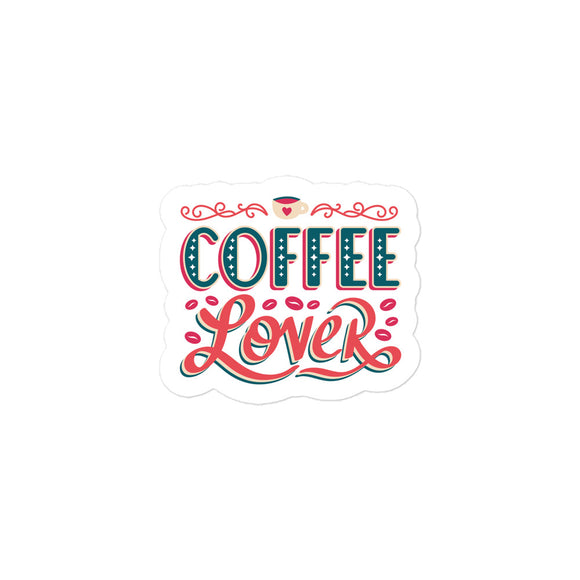 Coffee Lover Kiss Cut Sticker