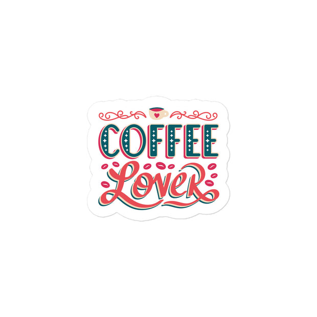 Coffee Lover Kiss Cut Sticker