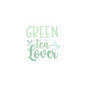 Green Tea Lover Kiss Cut Sticker