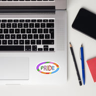 Oval Pride Kiss Cut Sticker