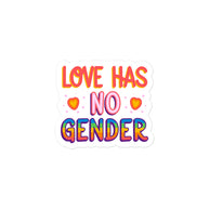 Love Has No Gender Kiss Cut Sticker