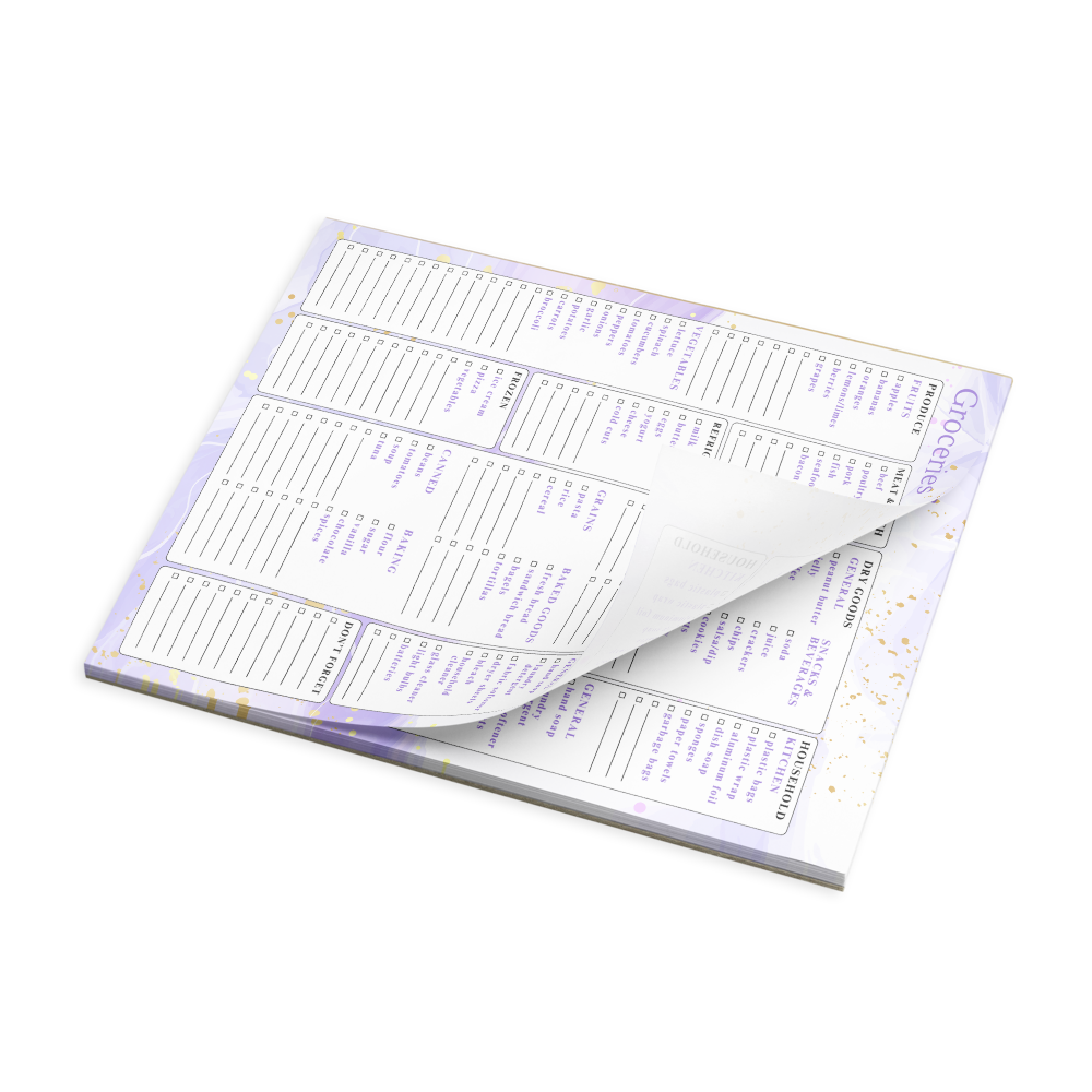 Grocery List Notepad