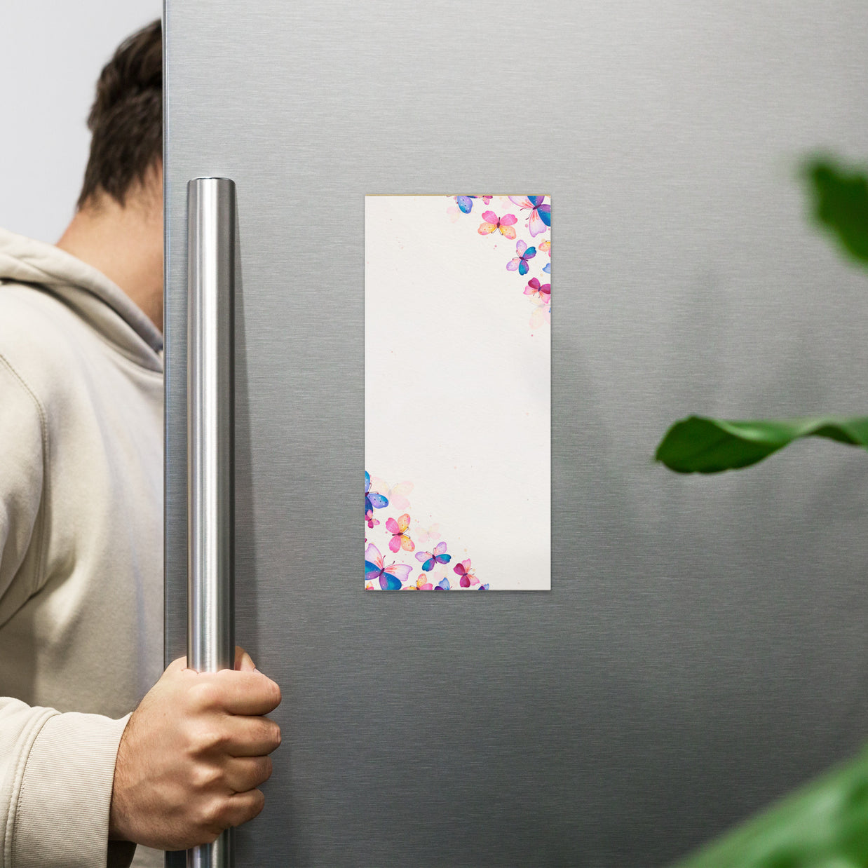 Colorful Butterflies Magnetic Notepad