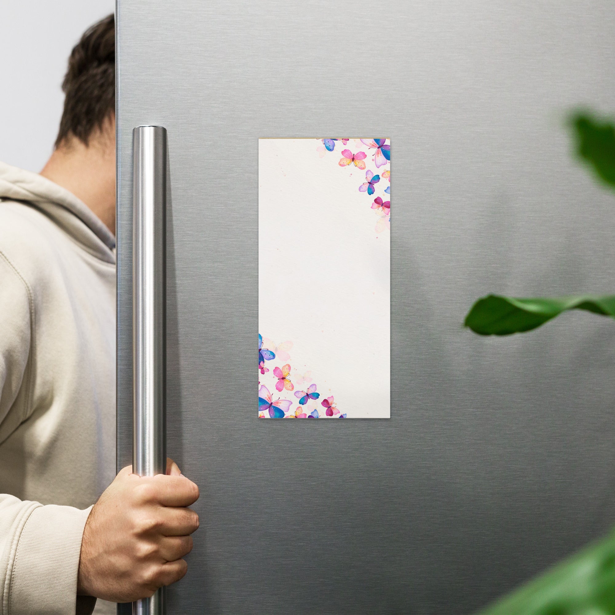 Colorful Butterflies Magnetic Notepad