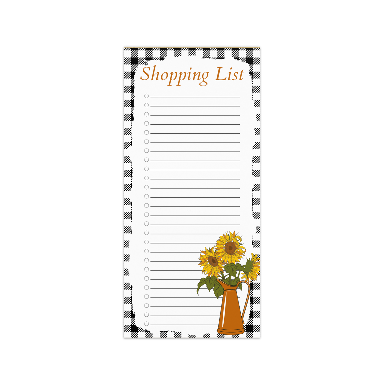 Country Blooms Magnetic Notepad