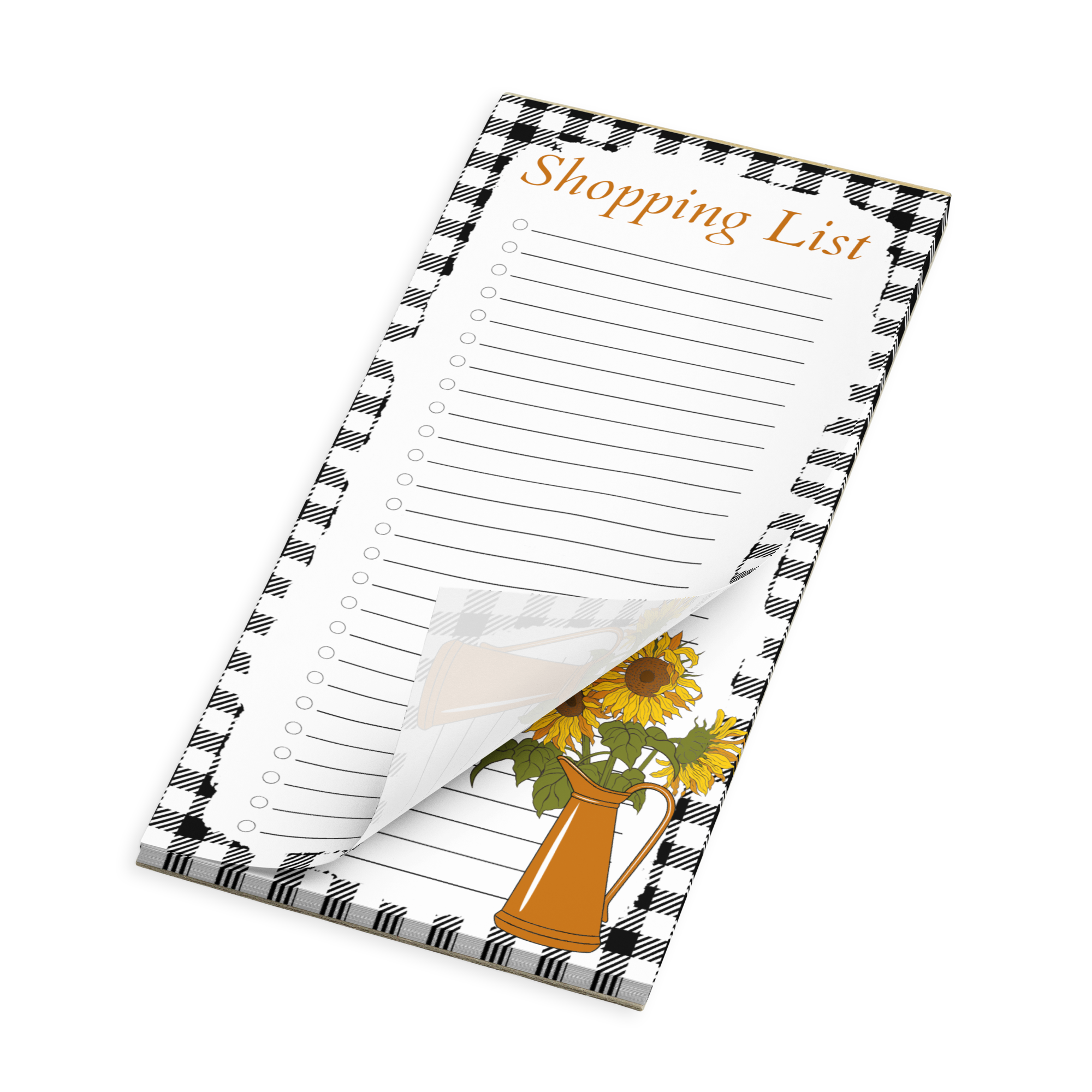 Country Blooms Magnetic Notepad